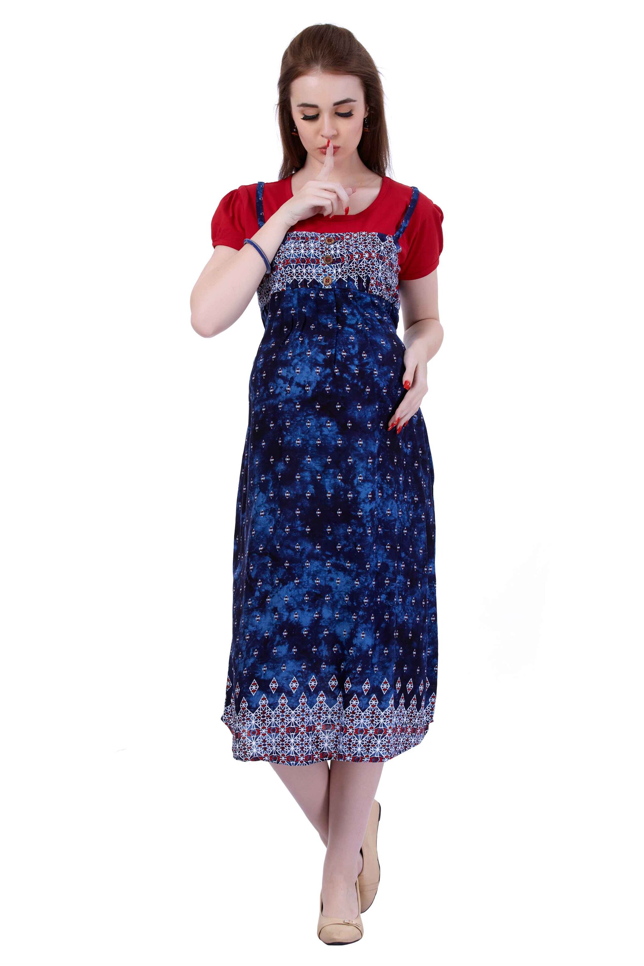 Ruby Red Maternity Dress